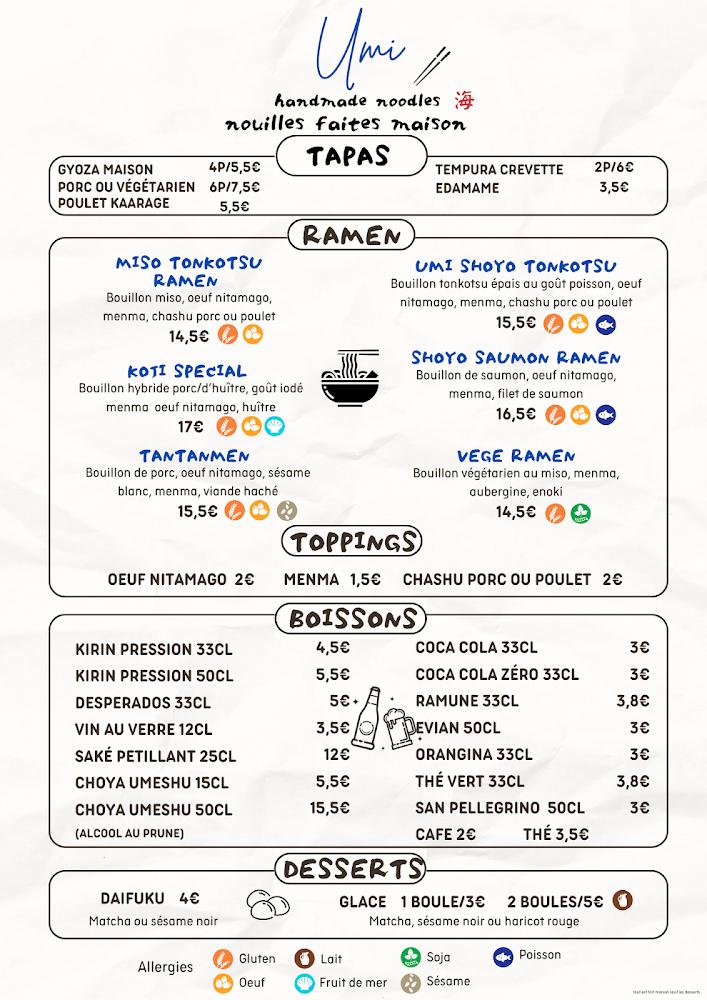Umi Ramen - Menu Image 1