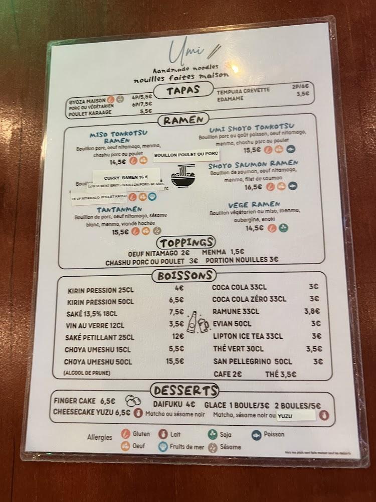 Umi Ramen - Menu Image 2
