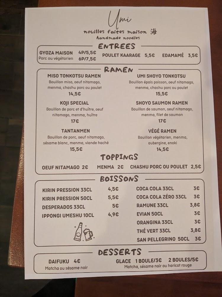 Umi Ramen - Menu Image 4